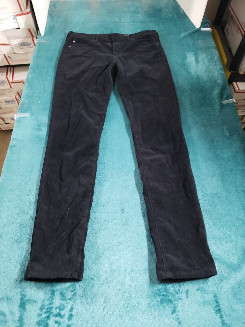 Adriano Goldschmied Jeans Size 27 Womens Black Stretch Cigarette Skinny USA